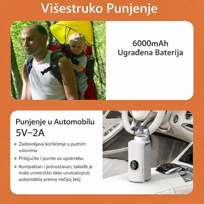 prenosivi grejač za flašice sa baterijom — detalj 2
