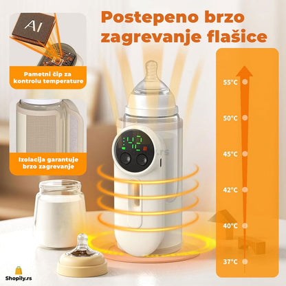 prenosivi grejač za flašice — detalj 1