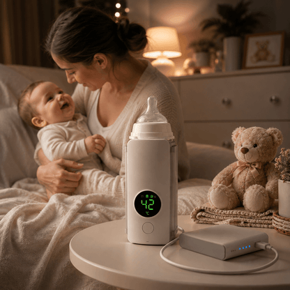 prenosni USB grejač za flašice — pregled