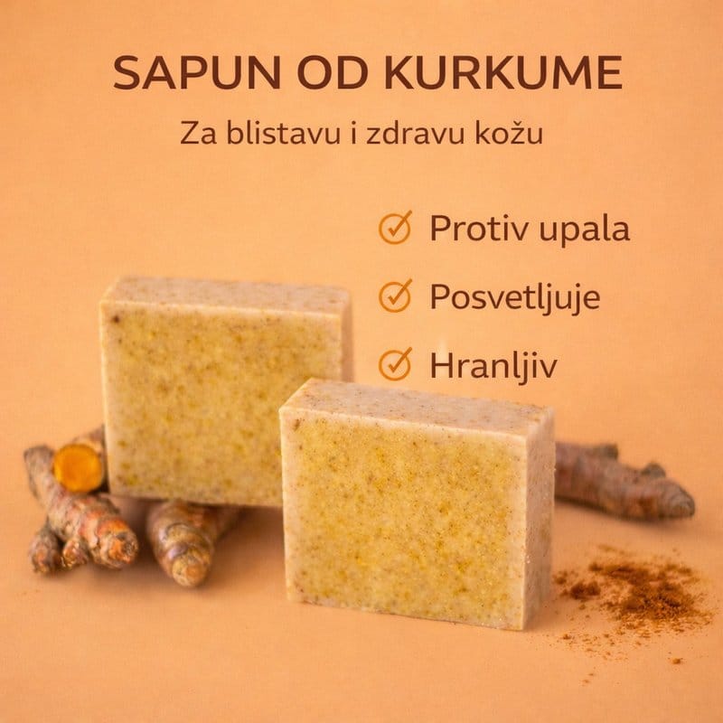 sapun od kurkume — detalj 1