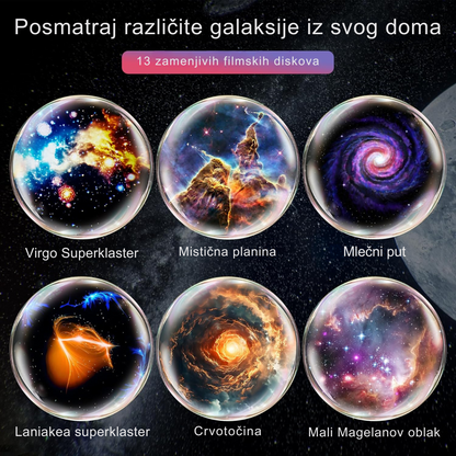 projektor galaksija — atmosferska projekcija u dnevnoj sobi