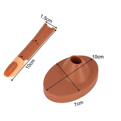 dimenzije trening prsta 10 cm i ovalnog postolja 10 × 7 cm