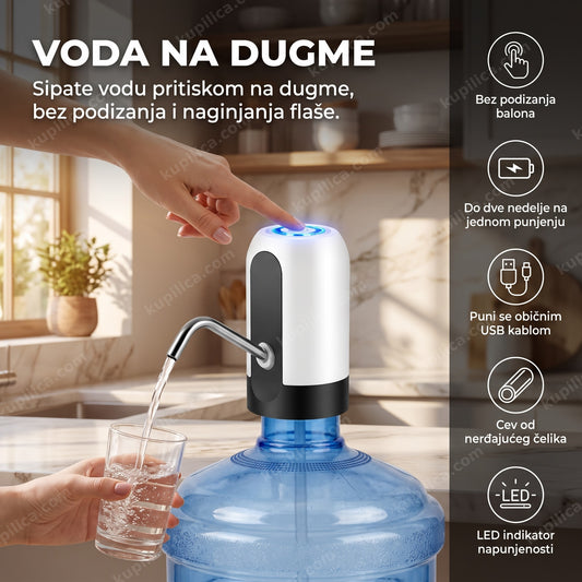 automatska pumpa za vodu za balone u dvorištu na suncu, benefiti proizvoda