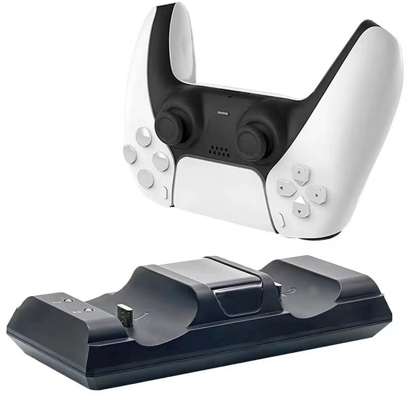 punjač za PS5 kontrolere — dual charging dock, prikaz odozgo