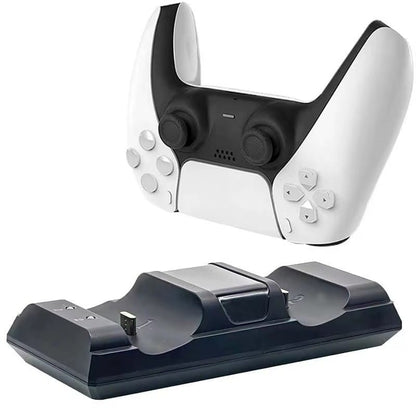punjač za PS5 kontrolere — dual charging dock, prikaz odozgo