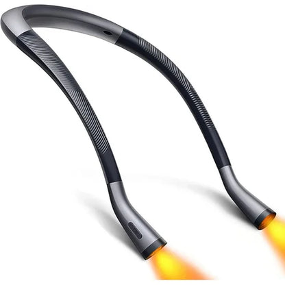punjiva LED lampa za vrat sa fleksibilnim krakovima i toplim narandžastim svetlom
