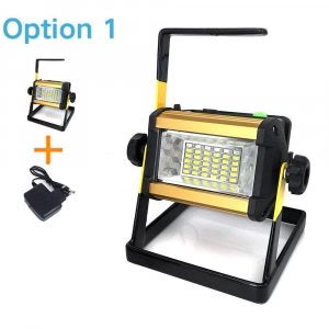 Punjivi LED reflektor 50W sa 3 baterije za rad na terenu