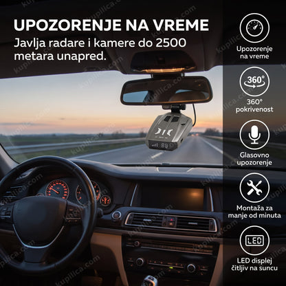 radar detektor za auto v9 na vetrobranu, benefiti proizvoda