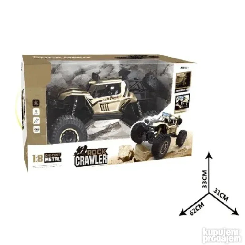 rc džip 1:8 4x4 pogled na karoseriju terenskog vozila