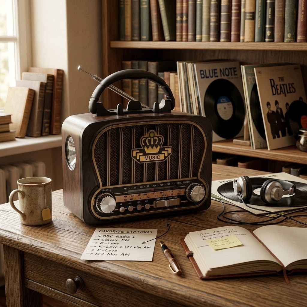 retro radio Bluetooth YG-7092 — detalj 3