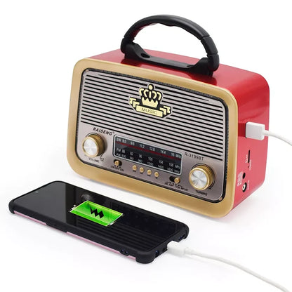 retro radio bluetooth zvučnik — pregled