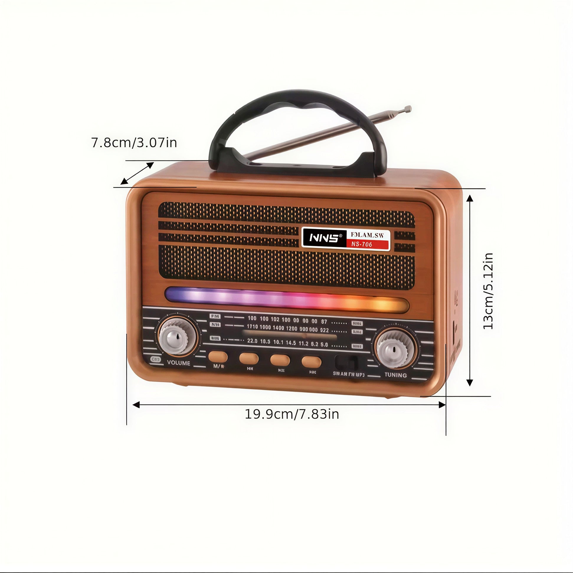 drveno kućište retro radija