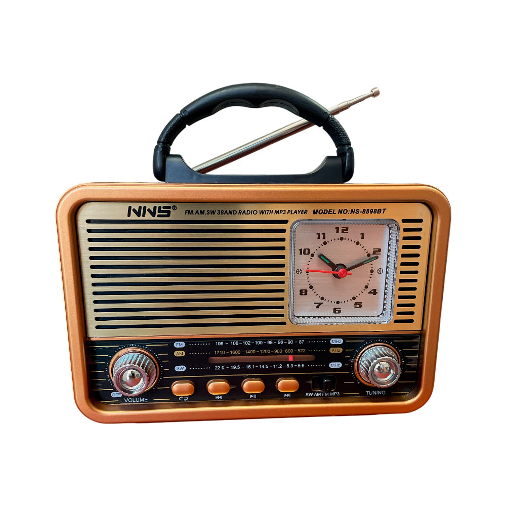Retro radio NS-8898BT — veće drveno kućište