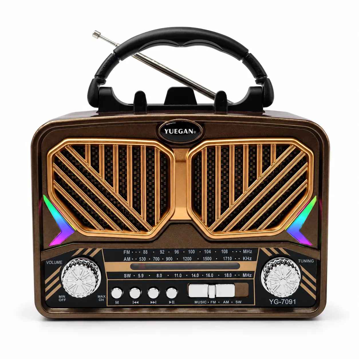 retro solarni radio YG-7091 — detalj 1