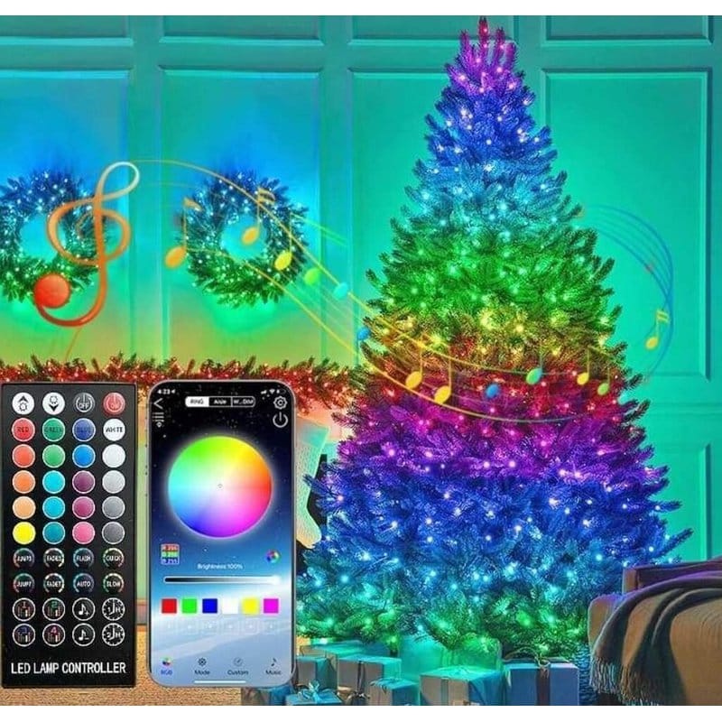 rgb lampice za jelku 10m — pregled