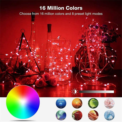 rgb lampice za jelku 10m — detalj 9