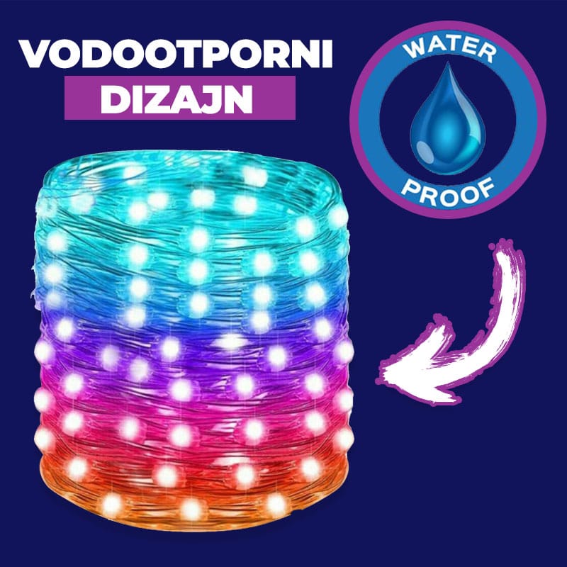 rgb lampice za jelku 10m — detalj 1