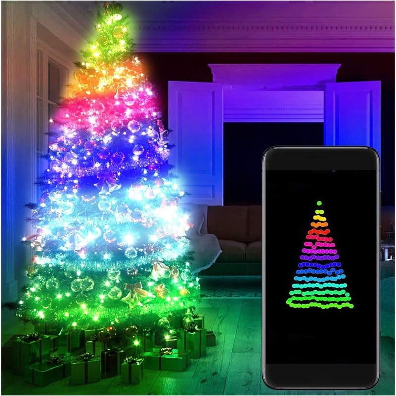 rgb lampice za jelku 10m — detalj 5
