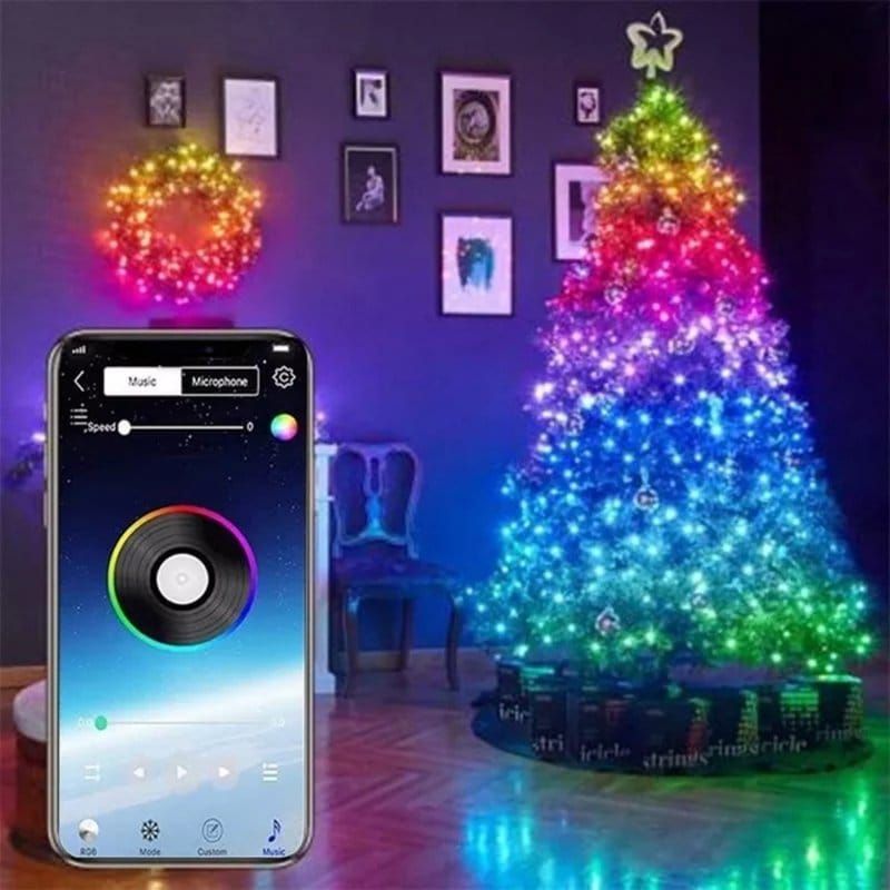 rgb lampice za jelku 10m — detalj 7