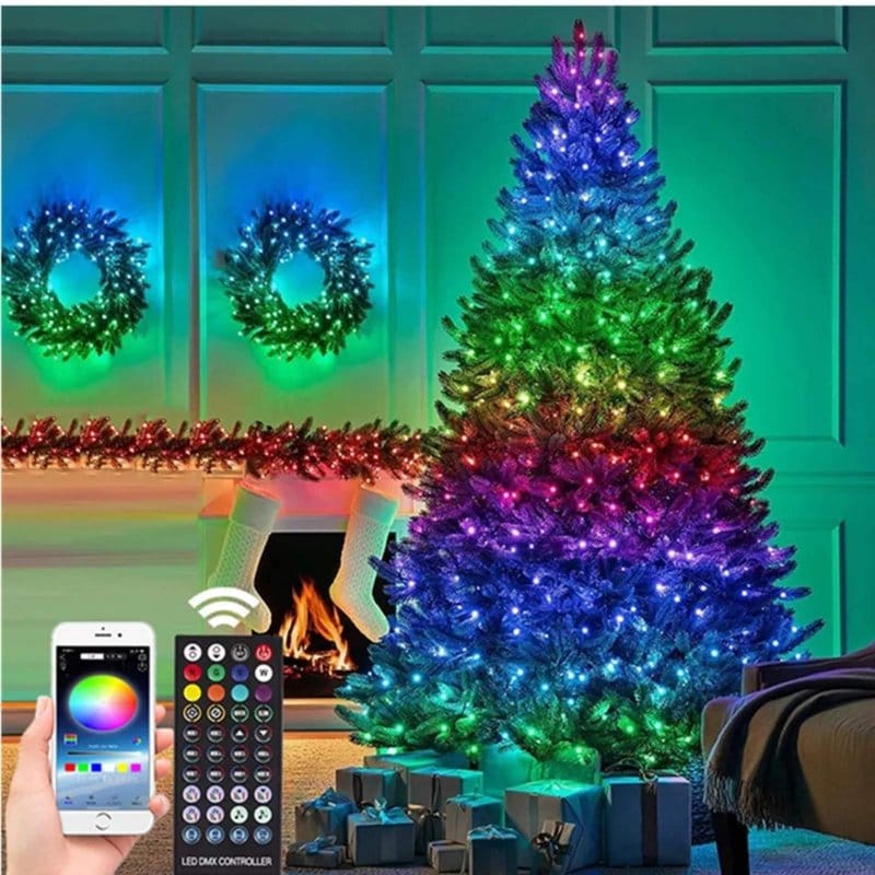 rgb lampice za jelku 10m — detalj 8