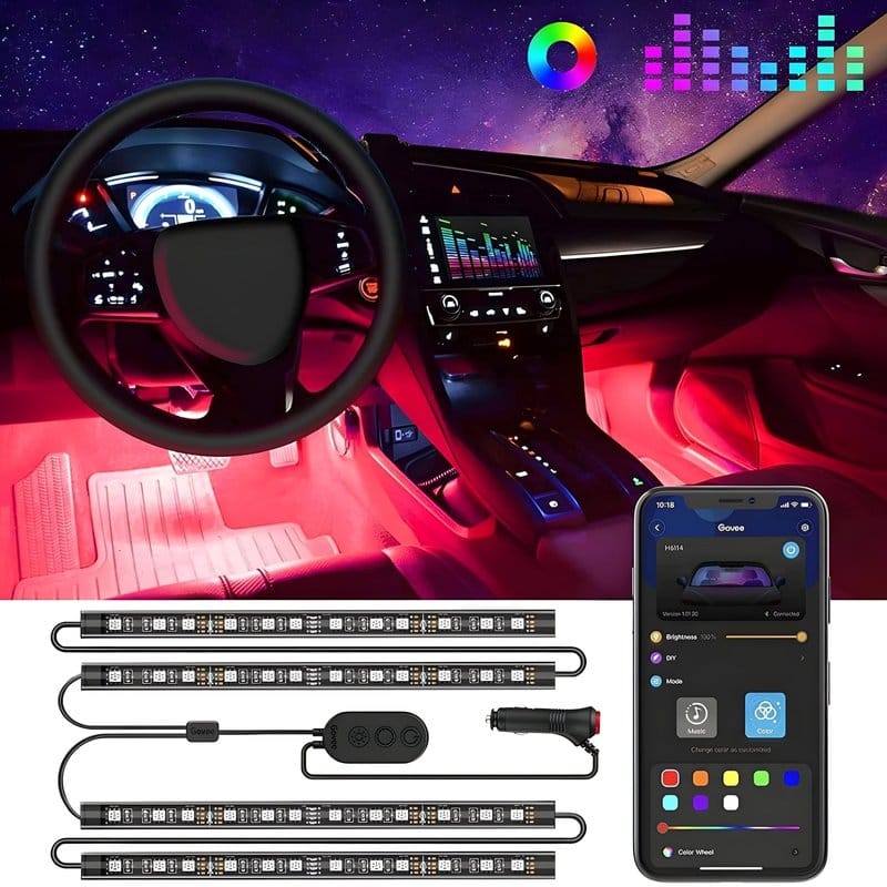 rgb led trake za auto enterijer — pregled