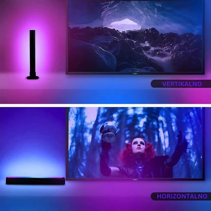 par rgb barova u različitim bojama sa aplikacijom