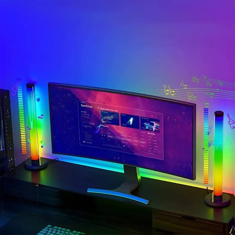 rgb svetlosni barovi upakovani u kutiji sa priborom
