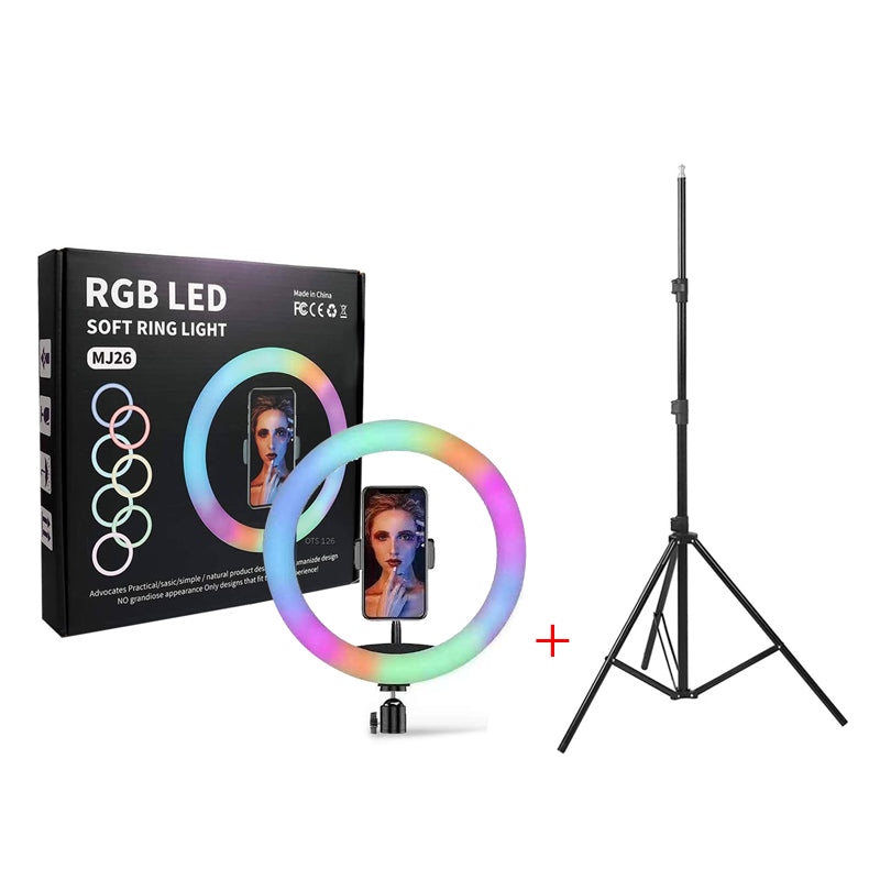 ring light MJ26 — prstenasto LED svetlo od 25,4 cm sa stativom