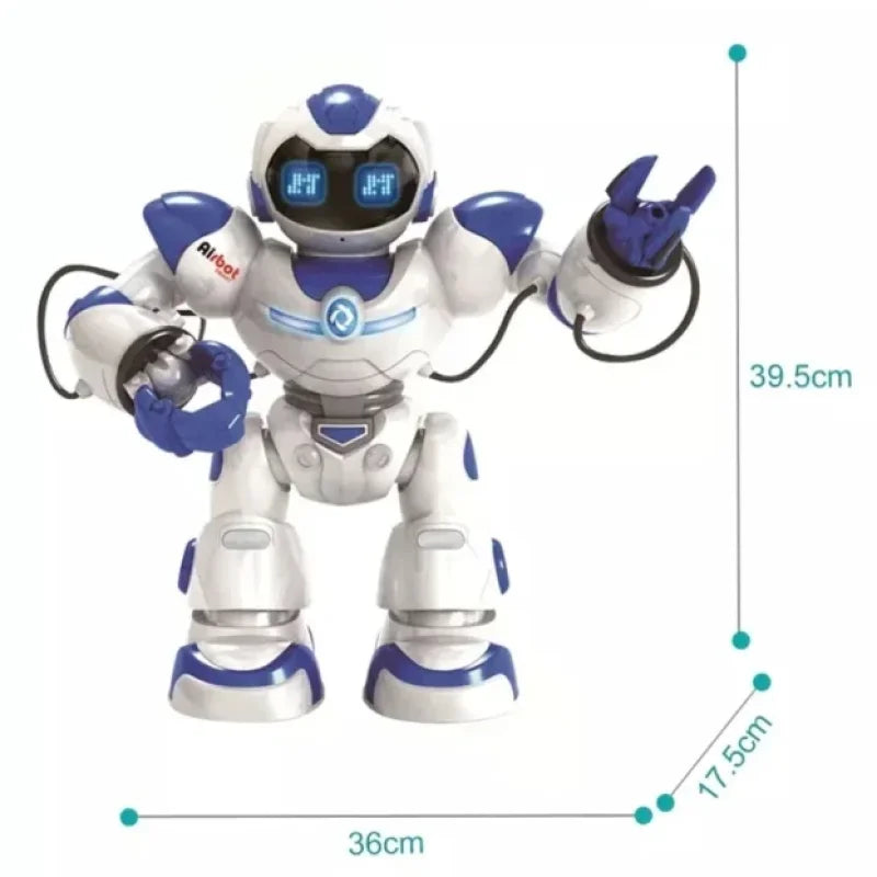 robot ispaljuje mekani projektil iz desne ruke