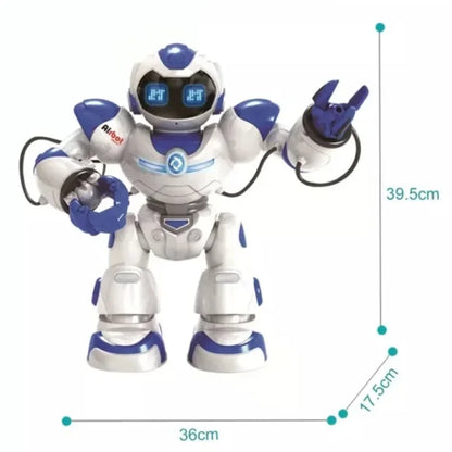 robot ispaljuje mekani projektil iz desne ruke