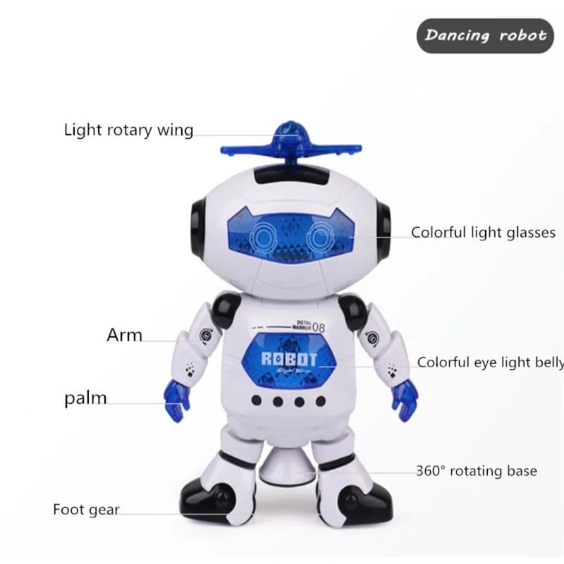 robot igračka sa svetlom i muzikom — detalj 1