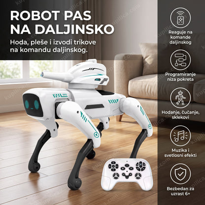 Robot pas na daljinsko upravljanje sam u dnevnoj sobi, benefiti proizvoda