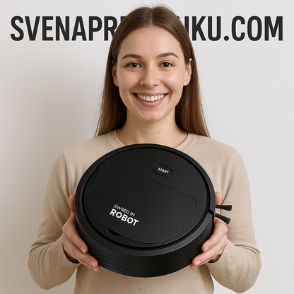 robot usisivač u upotrebi