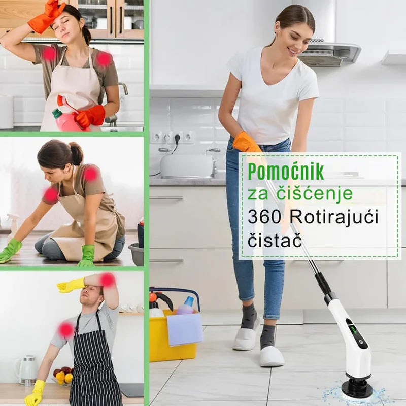 rotirajuća četka za čišćenje 9 u 1 — detalj 3