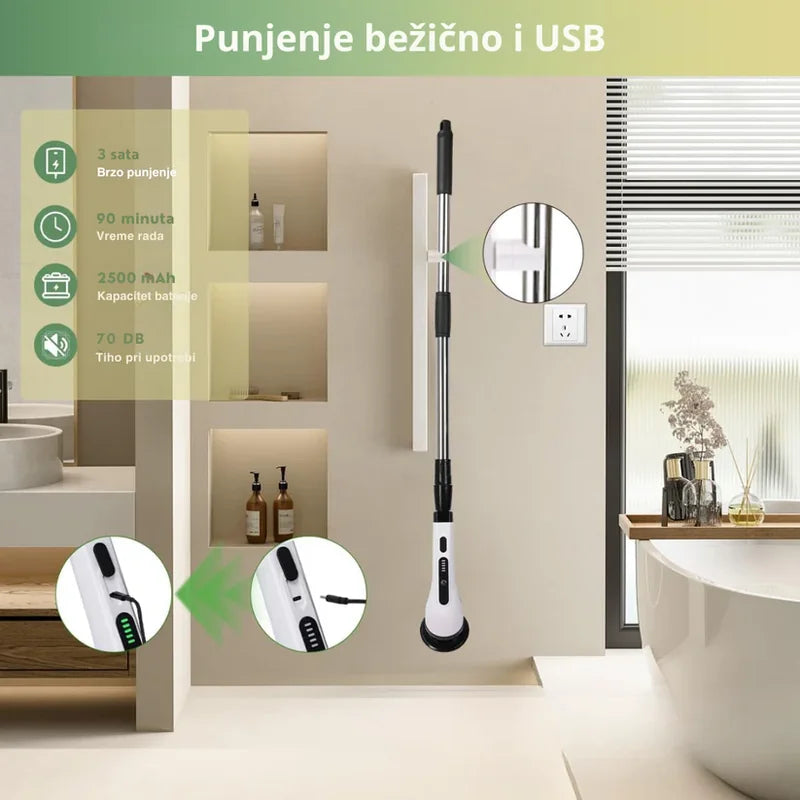 rotirajuća četka za čišćenje 9 u 1 — detalj 4