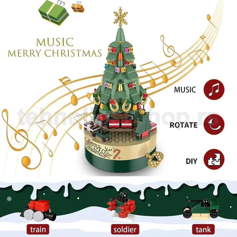 rotirajuća muzička jelka za sklapanje — detalj 6