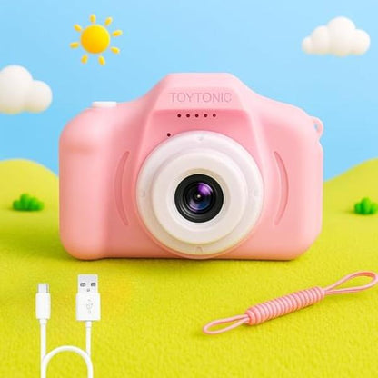 roze dečiji digitalni fotoaparat — detalj 2