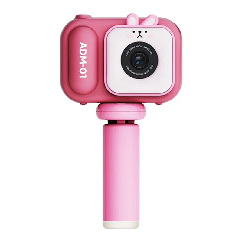 roze dečiji fotoaparat sa stativom — detalj 3