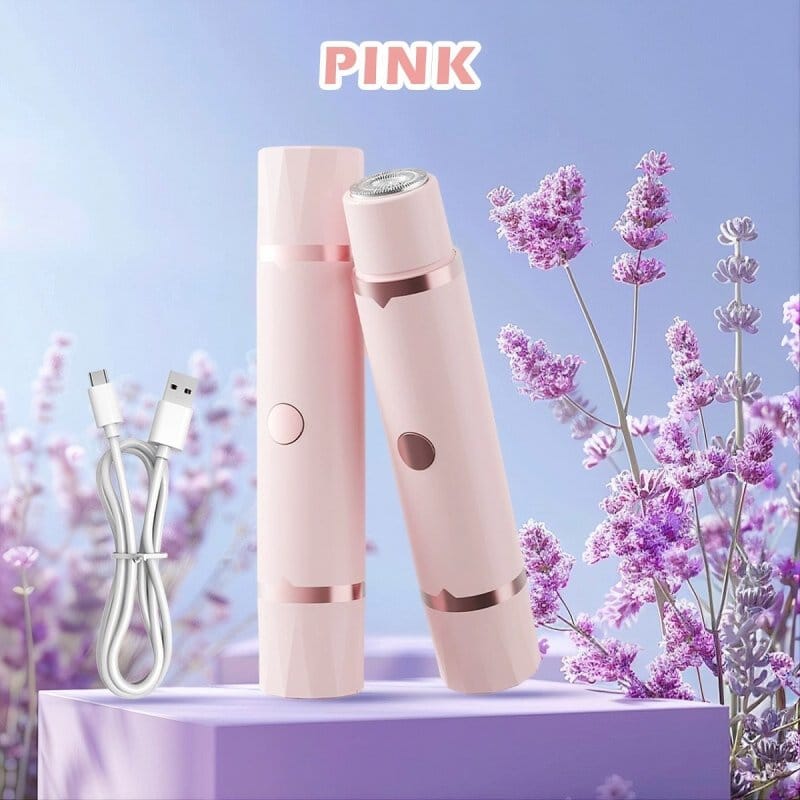roze trimer za žene 2u1 spakovan u neseser za put