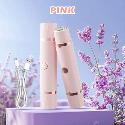 roze trimer za žene 2u1 spakovan u neseser za put