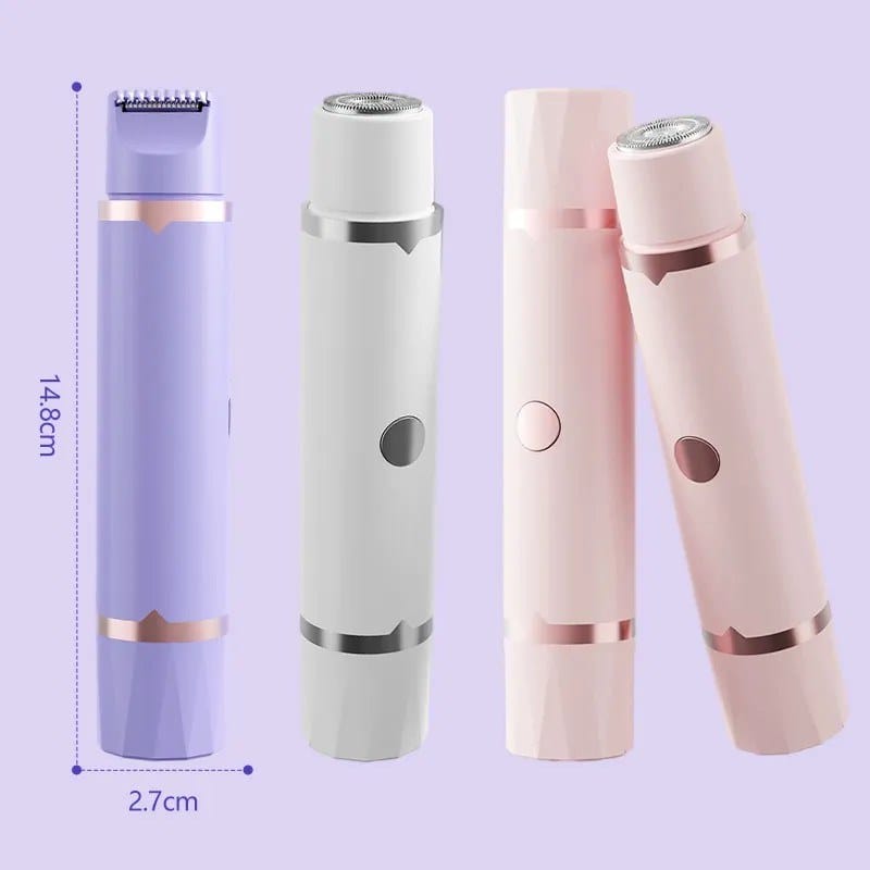 roze trimer priključen na usb type-c kabl za punjenje
