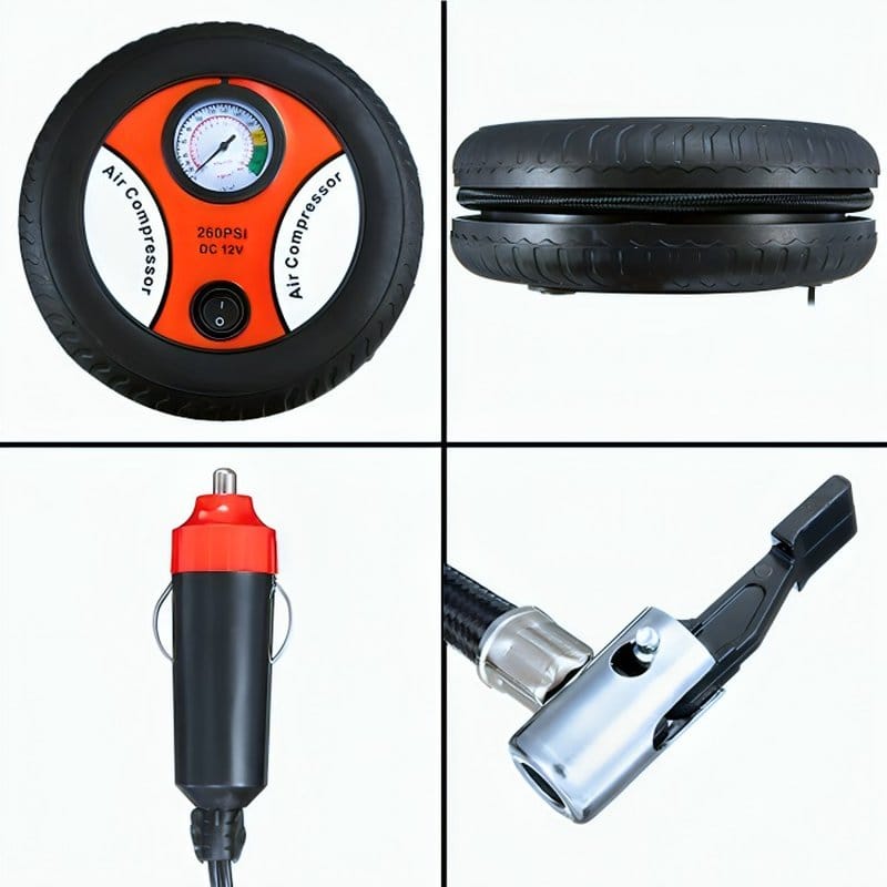 kompresor za auto 12v sa manometrom — detalj 1