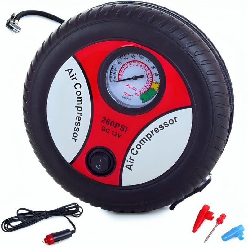 kompresor za auto 12v sa manometrom — detalj 2