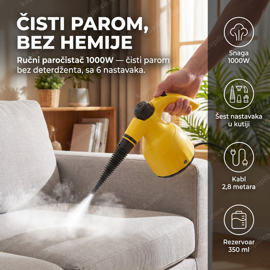 ručni paročistač sa parom na tapaciranom nameštaju, benefiti proizvoda