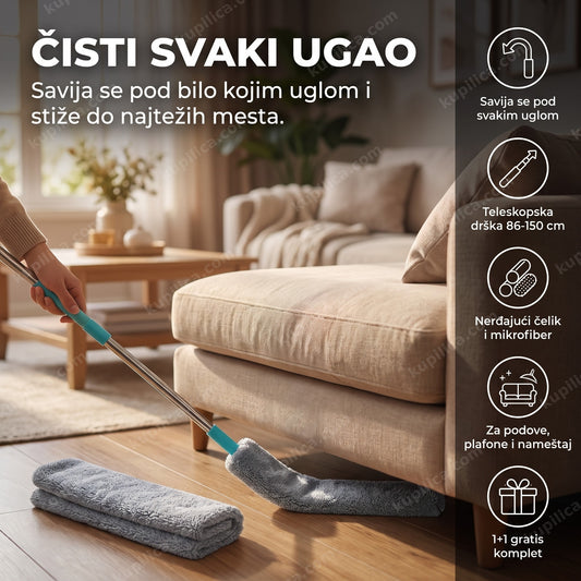 savitljivi brisko za čišćenje teško dostupnih mesta, dva kompleta 1+1 gratis, benefiti proizvoda