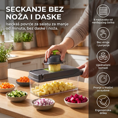 secko za povrće sa 8 nastavaka u kuhinji, benefiti proizvoda