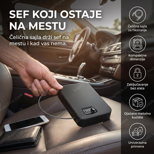 sef sa sajlom fiksiran čeličnom sajlom u autu, benefiti proizvoda