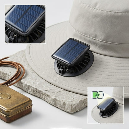 šešir sa solarnim ventilatorom — detalj 4