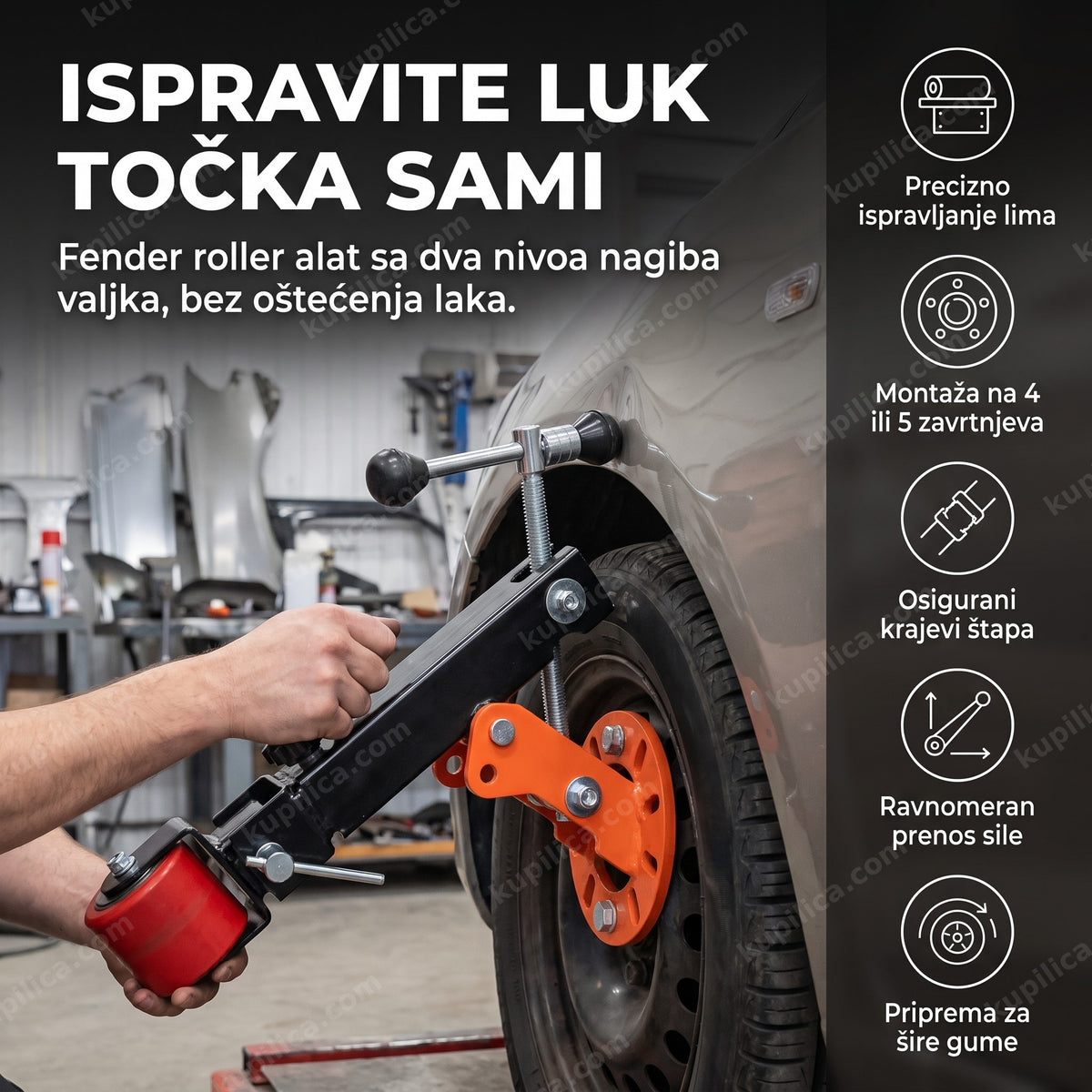 set alata za popravku blatobrana i luka točka u limariji, benefiti proizvoda