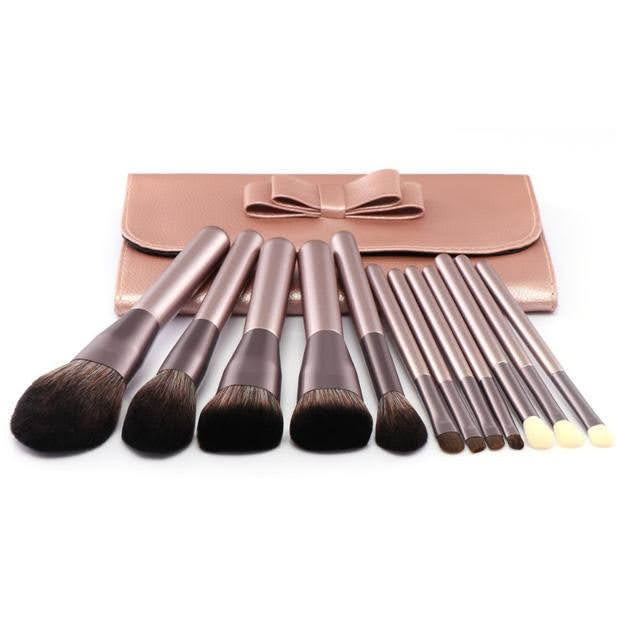 set četkica za šminkanje Lux Pink Gold — detalj 3